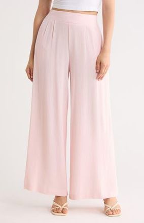 Renee C Wide Leg Pull-On Pants in Pink at Nordstrom Rack, Size X-Small