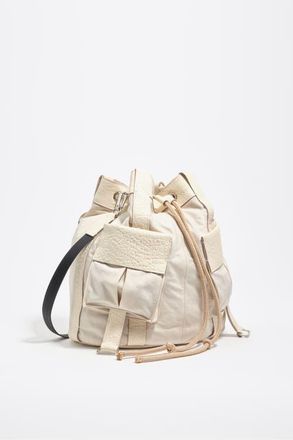Bimba & Lola Large Bucket Shoulder Bag in Stonewhite at Nordstrom