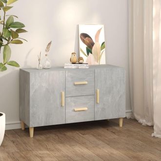 Berkfield Home Sideboard Concrete Grey 100x36x60 cm Engineered Wood | Size: 100 x 36 x 60 cm