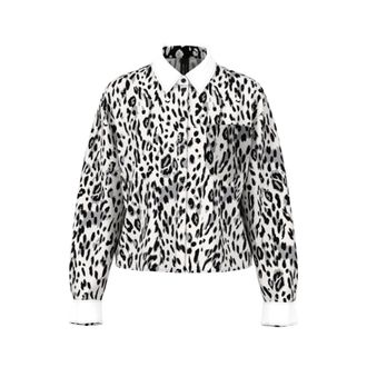 Marc Cain Dames, Blouses & Shirts, Zwart, Maat: 2XL Katoen