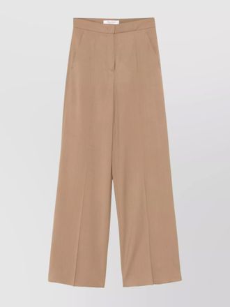 Max Mara wool high-rise wide-leg trousers