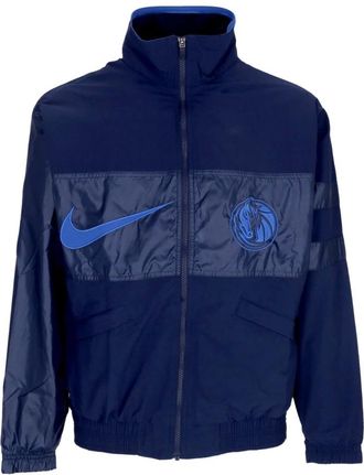 Nike NBA Courtside Lichtgewicht Jack - Heren - Outdoorjassen - Blauw - XL - Katoen - Fitness
