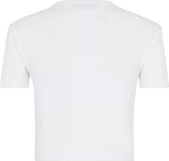 Fendi Logo-Embroidered Cotton Blend T-shirt - White