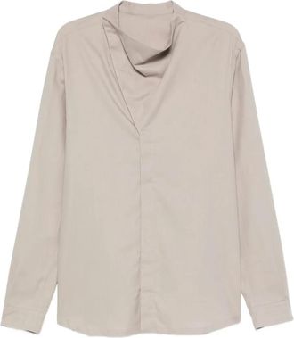 Rick Owens Camicia a collo alto - Toni neutri