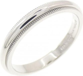 Tiffany & Co. Silver Platinum 950 Band Ring (Pre-Owned)