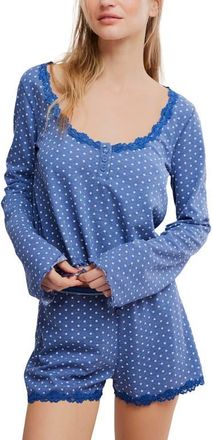 Free People Spring Break Pajamas in Dot Print at Nordstrom, Size X-Large