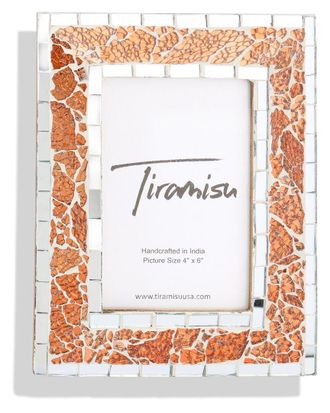 Tiramisu Copper Bloom Mosaic Picture Frame