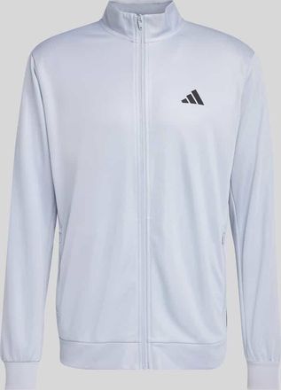 adidas Regular Fit Trainingsjacke mit Logo-Detail in Mittelgrau, Gr&ouml;&szlig;e XXL