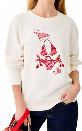 Lilly Pulitzer Ballad Long Sleeve Sweatshirt In White