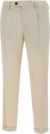 Myths Beige Slim Fit Broek Active Tech - Heren - Straight fit broeken - Beige - 3XL - Katoen - Broeken