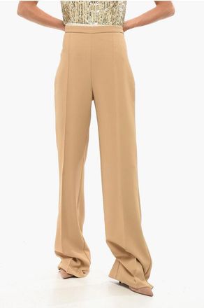Elisabetta Franchi Front Pleated Palazzo Pants size 44