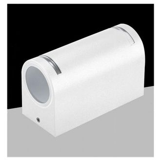 Trade Shop Trade Shop - Applique Esterno Per Parete Facciate Giardino Lampada Up&down Gu10 Ip54 Gn-wl062 - Blanco