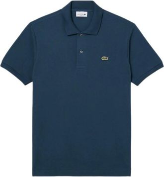 Lacoste Tops, Heren, Blauw, 2Xl, Katoen, Klassieke Katoenen Polo