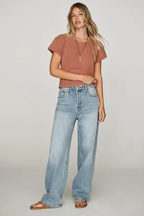Good American Vintage High-Rise Wide-Leg Jeans