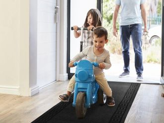 Primaflor-ideen In Textil Läufer »Schmutzfangläufer PRIMAVERA, Made in Belgium« rechteckig 8 mm Höhe Schmutzfangmatte, meliert, mit Bordüre, strapazierfähig, waschbar