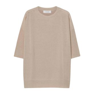 Pomandere Truien & Vesten, Dames, Beige, M, Wol, Gebreid T-shirt