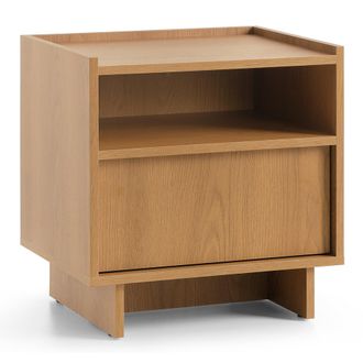 Selsey Selsey Yasumi - Mesita De Noche - 50 Cm - Efecto Roble