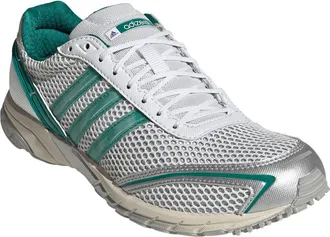 adidas Adizero Adios OG Sneaker in Silver/Black/Power Green at Nordstrom, Size 10.5