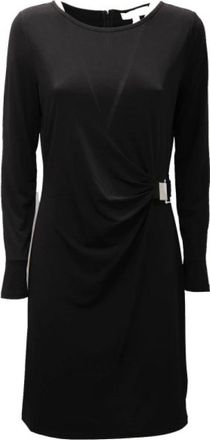 Michael Kors Crew-Neck Day Dress - Dames - Casual kleedjes - Zwart - M - Kleedjes