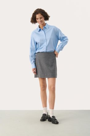 Part Two Rok Feminine Gray Flannel Melange grey