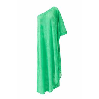 Melissa Odabash Savannah Dress - Dames - Maxi kleedjes - Groen - XS - Polyester - Kleedjes