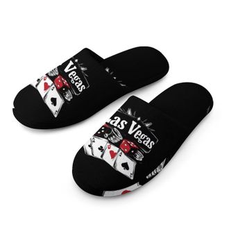 Generic Las Vegas Nevada Dices Cards Mens House Slippers Slip Indoor Slipper On Shoes Warm Outdoor