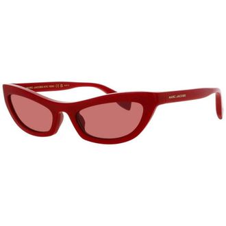 Marc Jacobs Ladies Red Rectangular Sunglasses MJMARC797SC9AO2