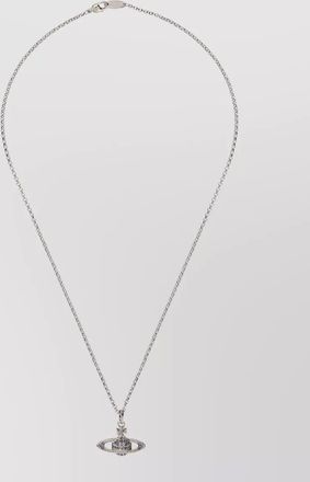 Vivienne Westwood crystal pendant necklace delicate metal chain