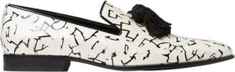 Jimmy Choo London Eric Haze Foxley Artwork Printed Loafers
