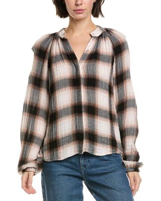 Bella Dahl Shirred Raglan Shirt