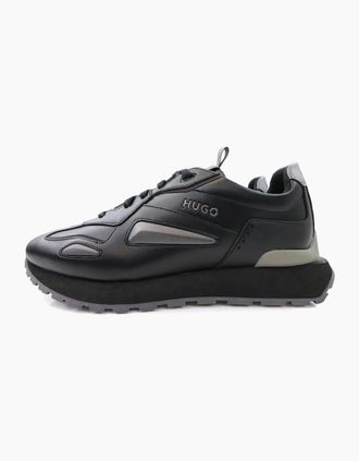 HUGO BOSS Mens Hugo Cubite Runner Itbbl Trainers Black 001 - Size: 11