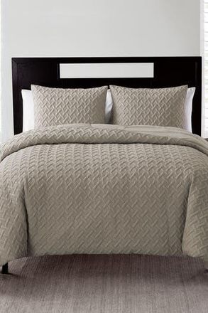 VCNY Home Nina Embossed Comforter Set - Full/Queen in Taupe at Nordstrom Rack
