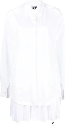 Diesel Casual overhemd met lange mouwen - Dames - Shirt Kleedjes - Wit - S - Katoen - Kleedjes