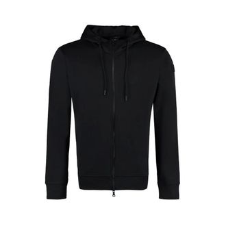 Paul & Shark Hoodies & sweatvesten, Heren, Zwart, M, Katoen, Scuba Jersey Ritshoodie