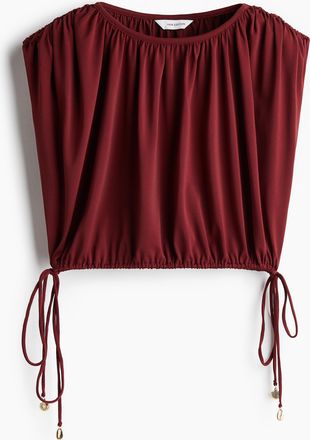 H&M Plissiertes Top - Red