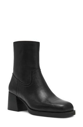 Steve Madden Latches Bootie in Black Leather at Nordstrom Rack, Size 9.5