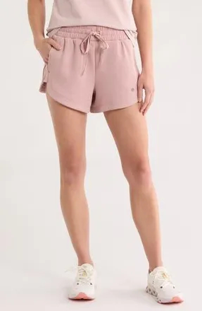 Apana Scuba Knit Shorts in Pink Suede at Nordstrom Rack, Size X-Large