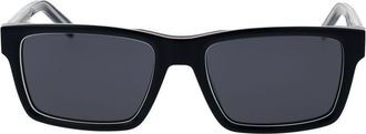 Tommy Hilfiger TO-1067530 Acetate Rectangle Sunglasses - Blue