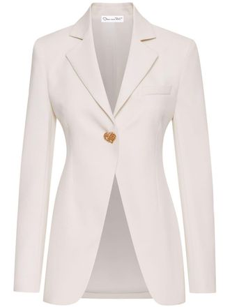 Oscar De La Renta Blazer con bottone - Bianco