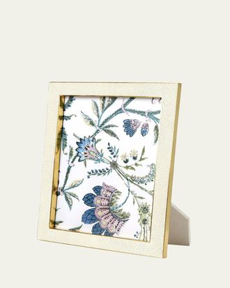 Aerin Cream Faux-Shagreen 8 x 10 Picture Frame