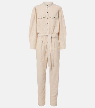 Isabel Marant Jumpsuit Kellen con cotone sangallo