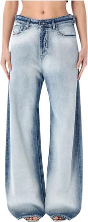 Diesel 1996 D-Sire Jeans - Dames - Loose Fit Jeans - Blauw - W25 - Katoen - Jeans