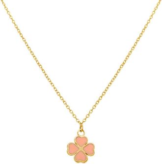 Italian Gold, Inc 14K Pink Agate Pendant