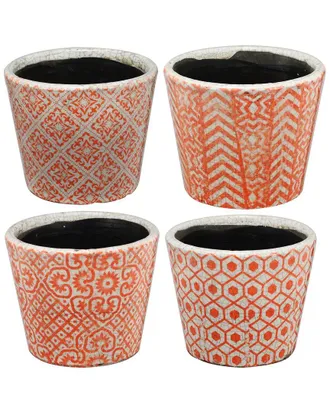 A&B Home Set Of 4 Small Planters