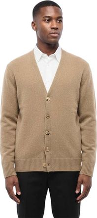 Maison Margiela Brown V Neck Cardigan