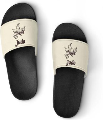 Generic Judo Unisex Beach Slippers & Pool Slides Anti-Slip House Shoes for Home Outdoor