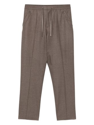Brett Johnson drawstring-waist pants - men - Wool - 50 - Neutrals