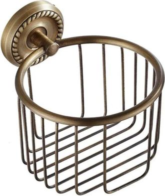 OEM Portarrollos De Papel Higi&eacute;nico De Pared Vintage, Cesta De Alambre, Lat&oacute;n Antiguo