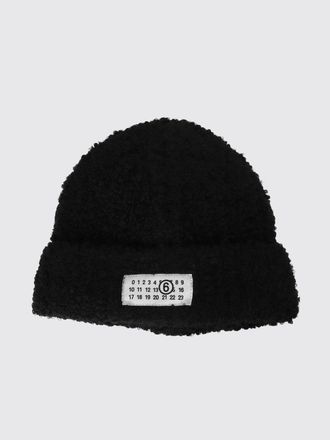 Maison Margiela Knitted Wool Blend Beanie Hat with Cuff