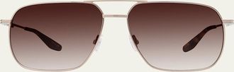 Barton Perreira Mens Royale Titanium Aviator Sunglasses